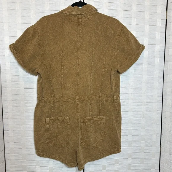Free People Rhodes Chino Button Down Coverall with Front/Back Pockets Size XS - Picture 6 of 12